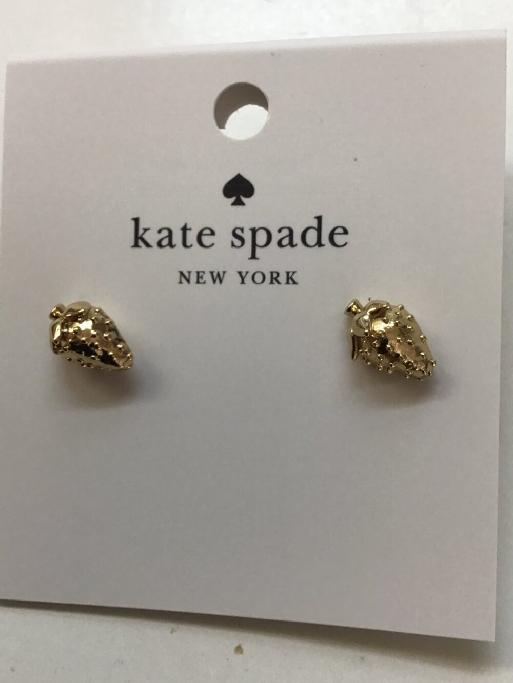Kate Spade New Gold Strawberry Earrings